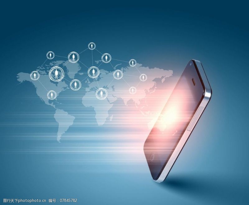 藍色科技電子產品圖片素材